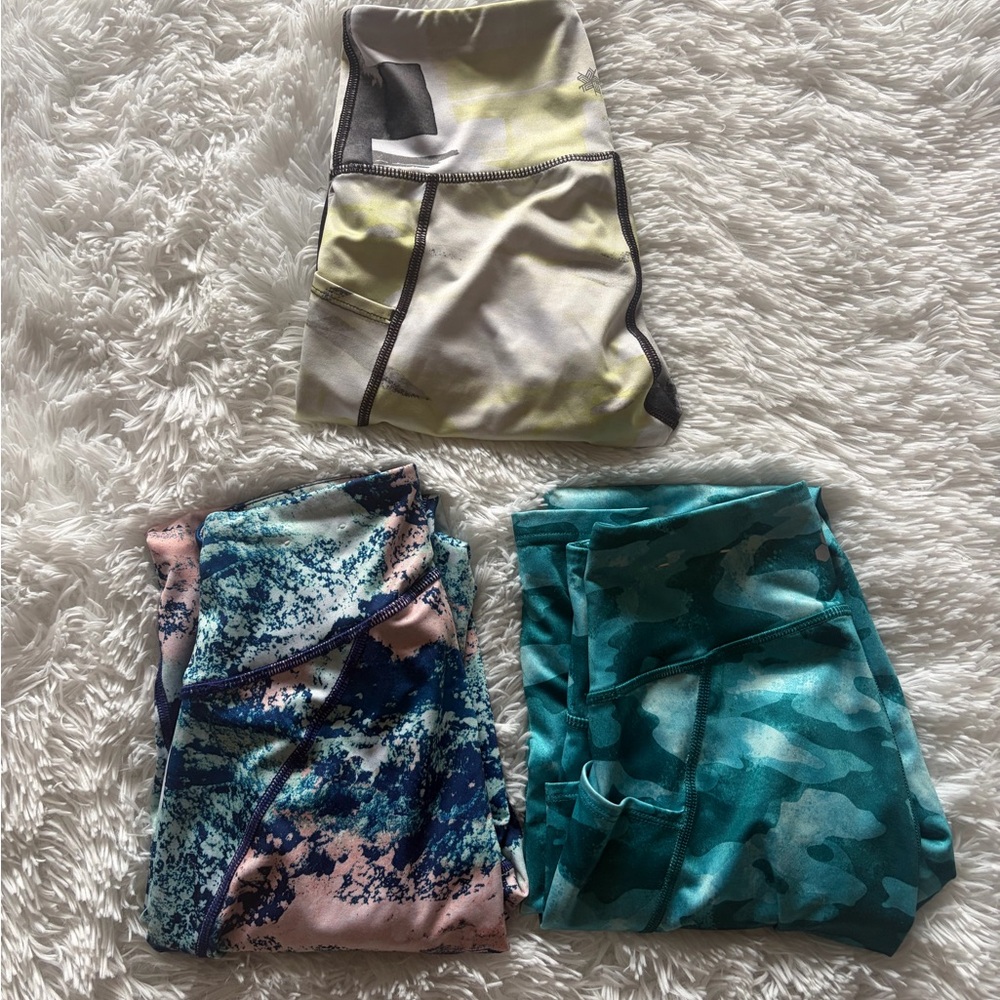 Set of Three Patterned Leggings